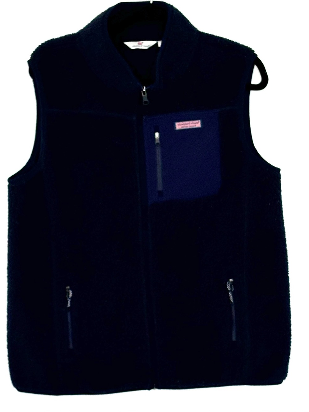 Vineyard Vines Women’s Harbor Fleece Vest Navy Size L